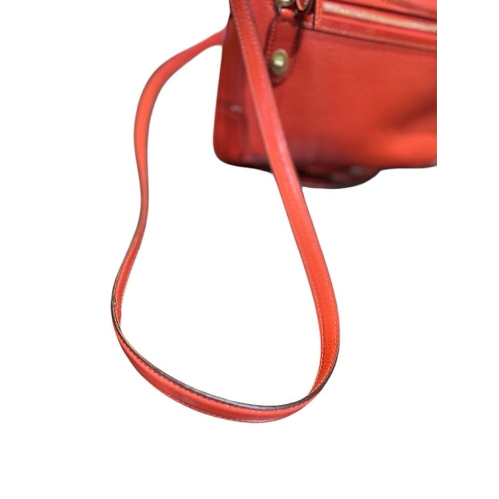 Coach Mickie Crossbody in Vermillion Leather w COA - Picture 6 of 15